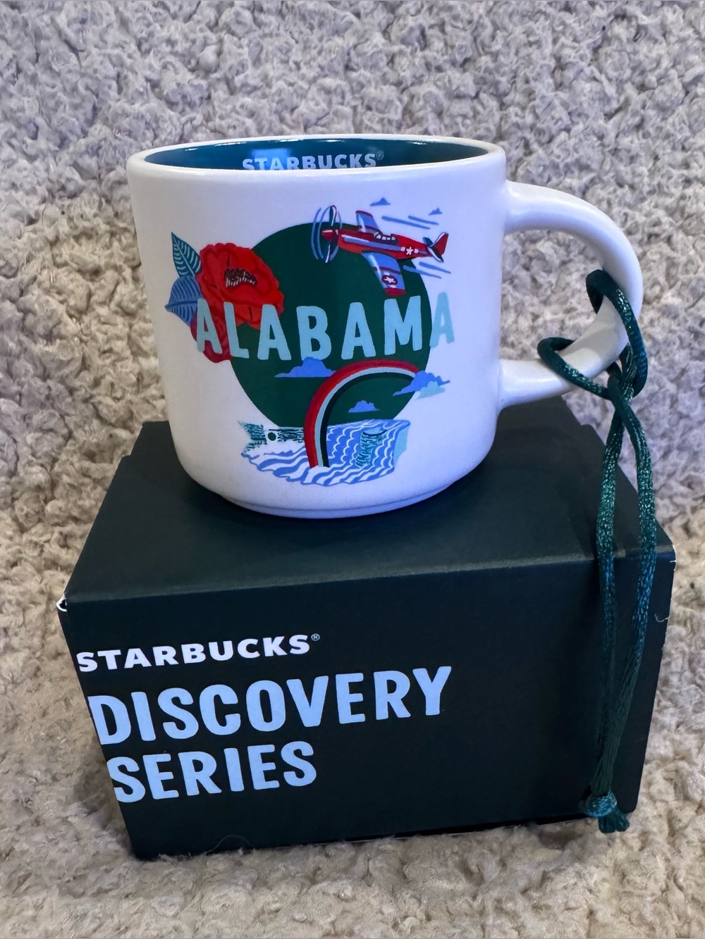 New In Box With Tag Starbucks Discovery Series Alabama Ornament/2oz Mug Rare